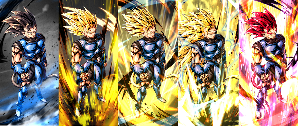 Dragon Ball Legends] The main character Shallot becomes Super Saiyan Blue!  With more Z power, it becomes a 7 + 1 red 1 convex!